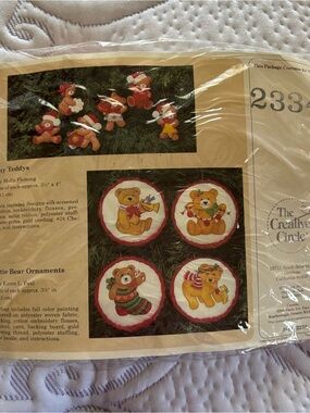 The Creative Circle Christmas Bear Ornaments Kit - Assorted Brown Bears